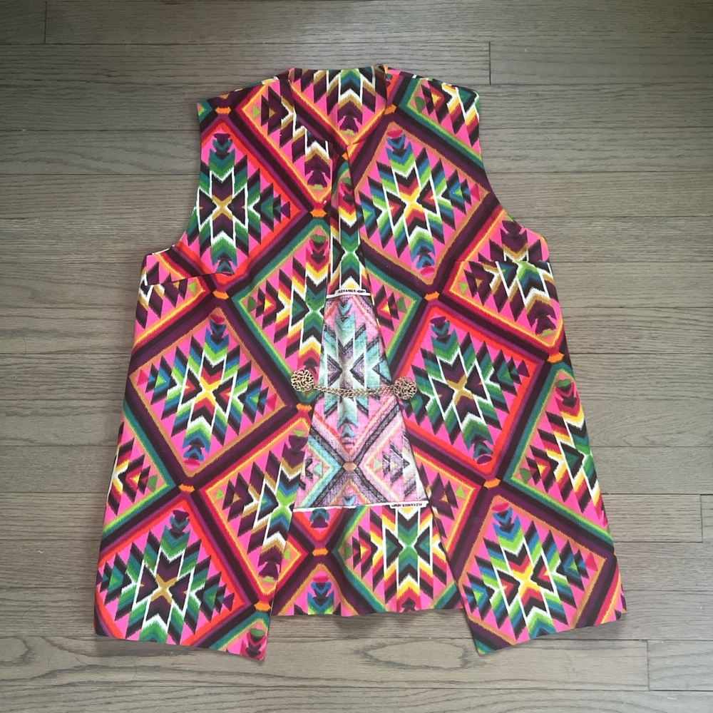 VINTAGE Handmade festival vest One Size